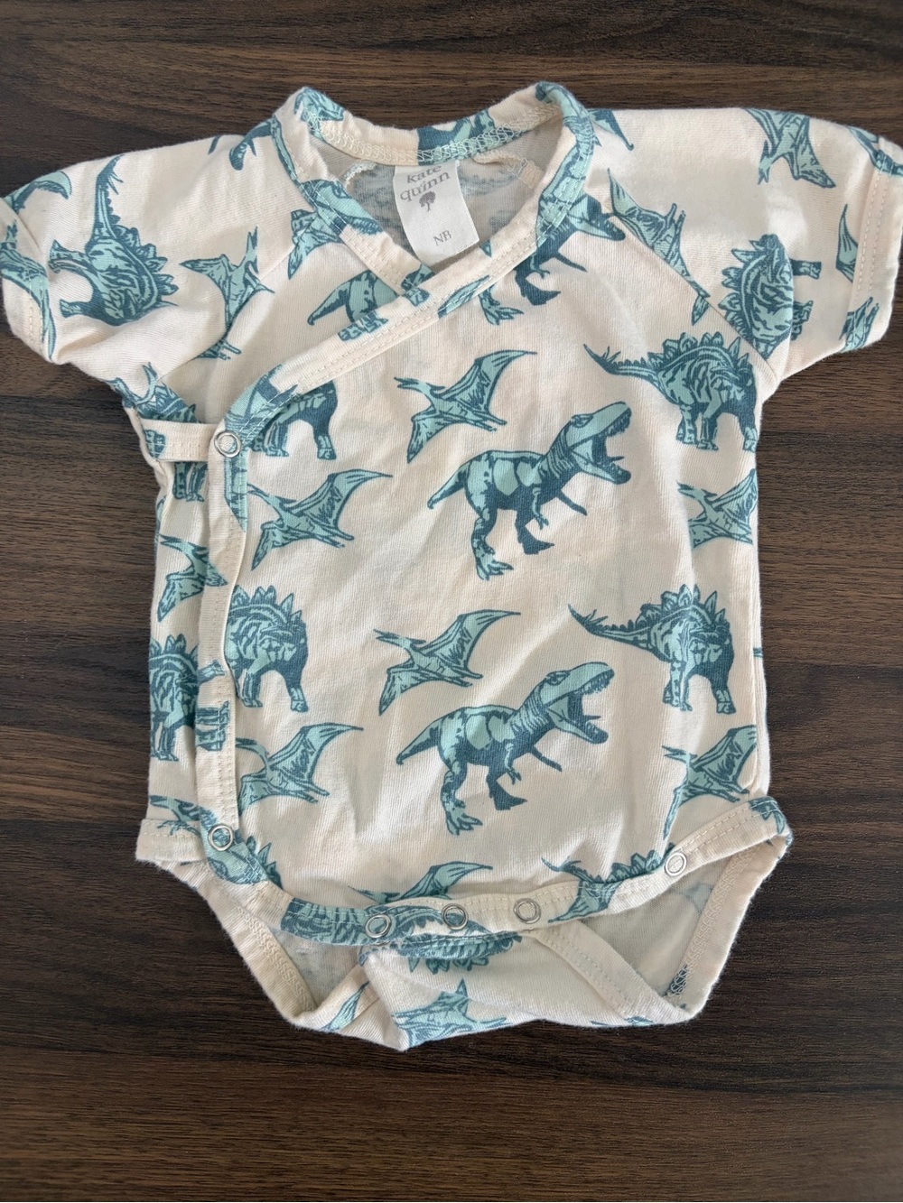 Kate Quinn NB Dinosaur Wrap Bodysuit